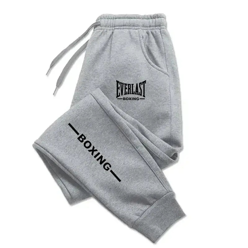 2025 Autumn Winter EVERLAST Printed Running Pants Men Women Outdoor Sports Fitness Pants Jogging Fleece Casual Sports Pants Suncollections