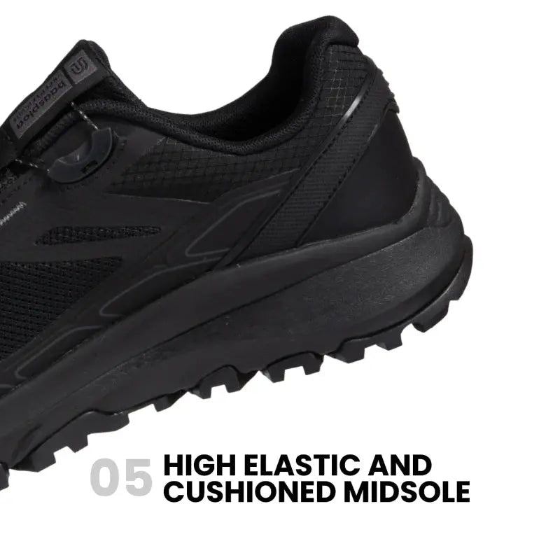 Baasploa New Men Outdoor Sneakers Mesh Breathable Rotating Button Hiking Shoes Male Comfort Rubber Sole Non-Slip Walking Shoes Suncollections