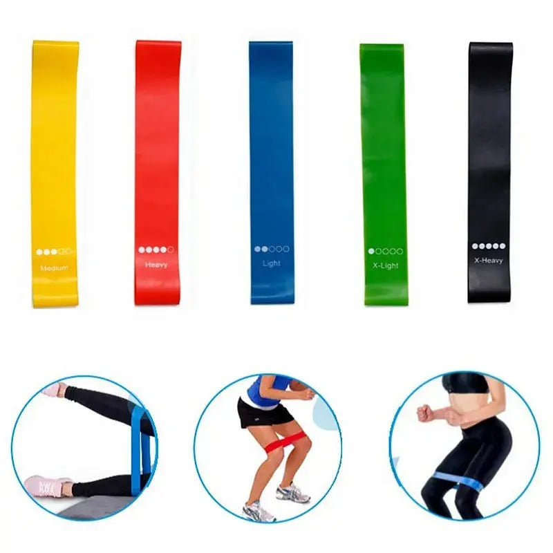 5Pcs/Set Yoga Resistance Rubber Bands - Suncollections