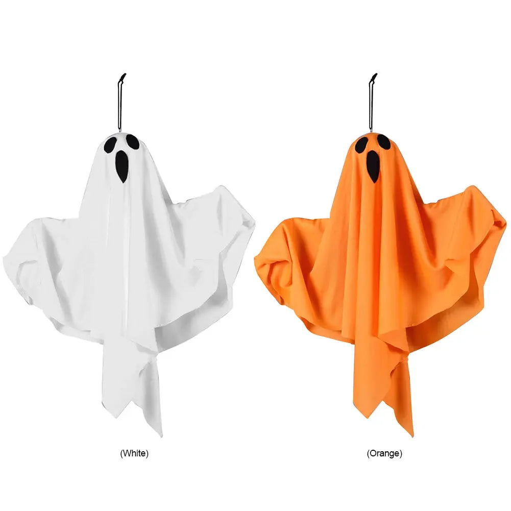 Halloween Glowing White Ghost LED Hanging Ghosts Horror Props with Fairy Light Indoor Outdoor Haunted House Halloween Decoration Suncollections