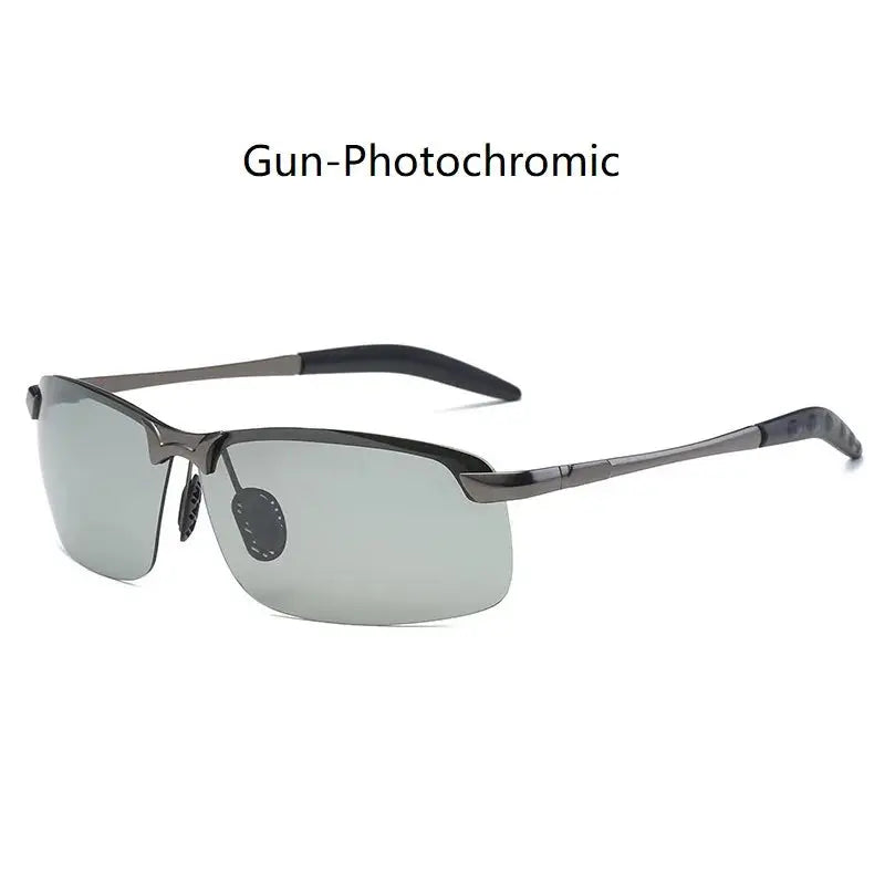 Men Photochromic Polarized Sunglasses Driving Fishing Chameleon Glasses Change Color Sun Glasses Day Night Vision UV400 Eyewear - Suncollections