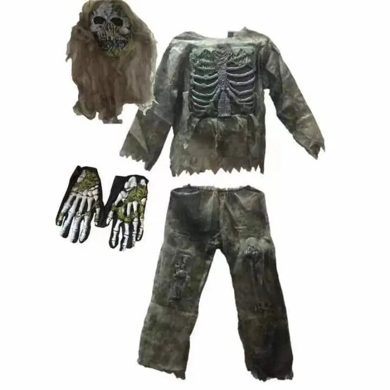 Creations Zombie Costume for Kids Adult Scary Skeleton Living Dead Zombie Costume Monsters Costume for Halloween Spooktacular Suncollections