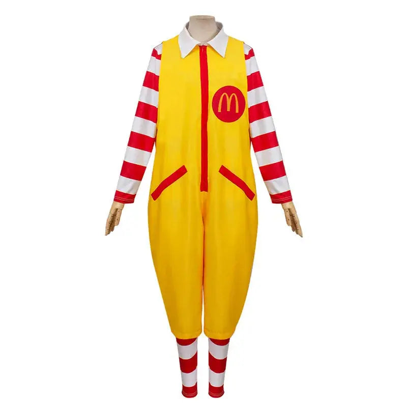 Fast food worker cosplay costume costume costume costume party cosplay clown character welcome Halloween costume Suncollections