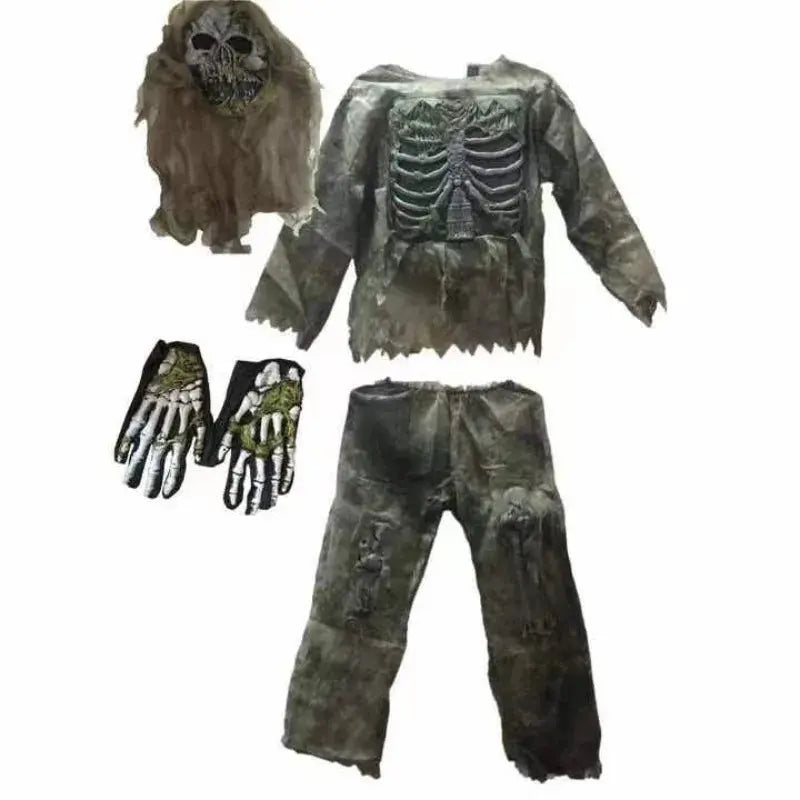 Creations Zombie Costume for Kids Adult Scary Skeleton Living Dead Zombie Costume Monsters Costume for Halloween Spooktacular Suncollections