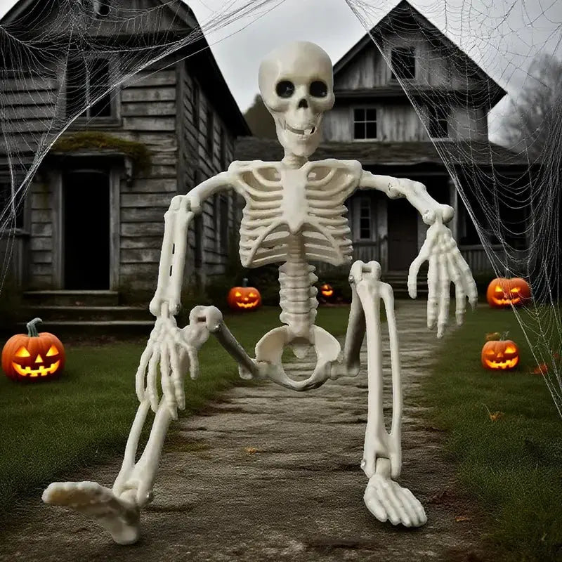 Halloween Skull Skeleton 40/90cm Posable Skeleton Human Shape Bones Halloween Party Home Decorations Haunted House Horror Props Suncollections