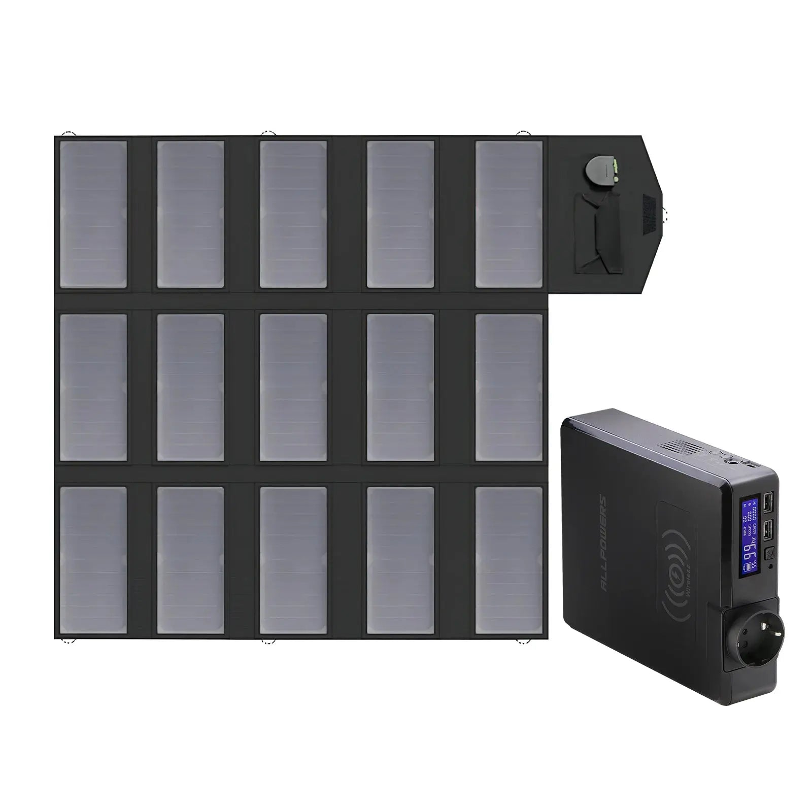 ALLPOWERS 100W Foldable Solar Panel ,Portable Solar Battery Charger Mit Solar Generator 200W Powerstation For Camping , Travel - Suncollections