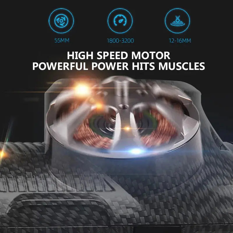 12V Professional Massage Gun With Portable Bag - Suncollections