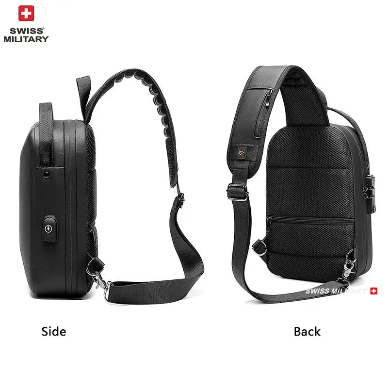 Swiss Military Brand Laptop Backpack Anti-theft Waterproof Casual Backpack USB Charging Men Business Travel Bag Backpack Mochila - Suncollections