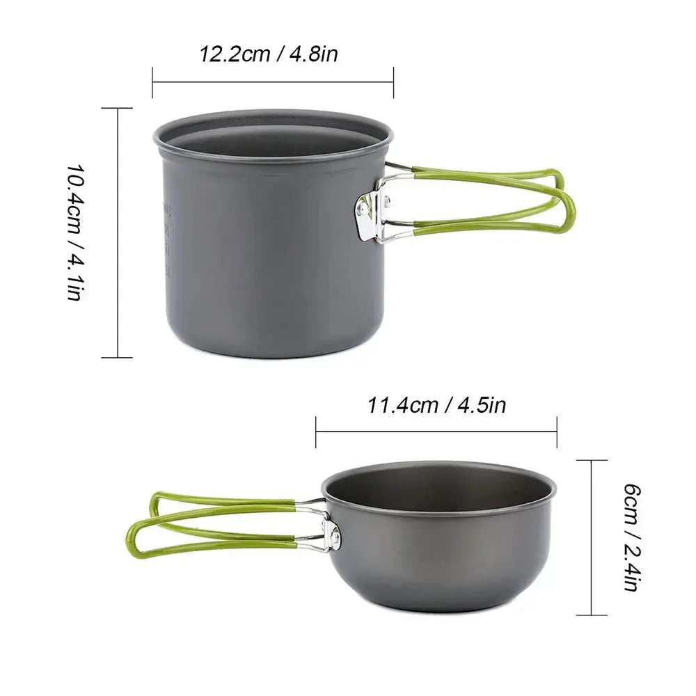 Ultralight Camping Pots Cookware Set - Suncollections