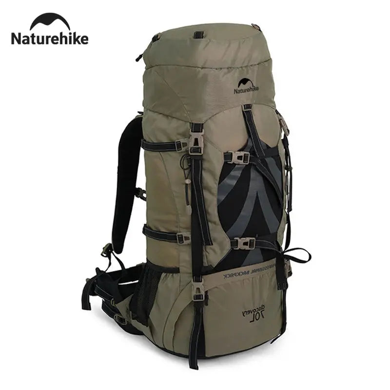 Naturehike 70L Camping Backpack Ergonomic Large Capacity Hiking Bags For Man With Rain Cover Outdoor Travel Trekking Backpacks - Suncollections