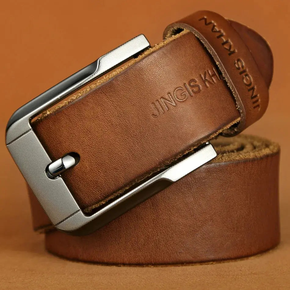 Belt men's genuine leather, genuine cowhide - Suncollections