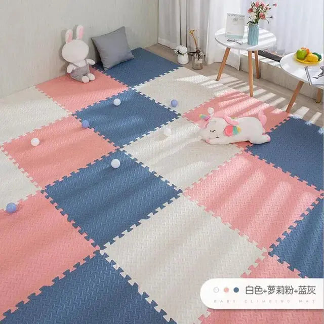16pcs Foam Baby Play Mat Puzzle Mat Kids Interlocking Exercise Tiles Rugs Puzzle Floor Tiles Toy Carpet Soft Carpet 30*30*1cm Suncollections
