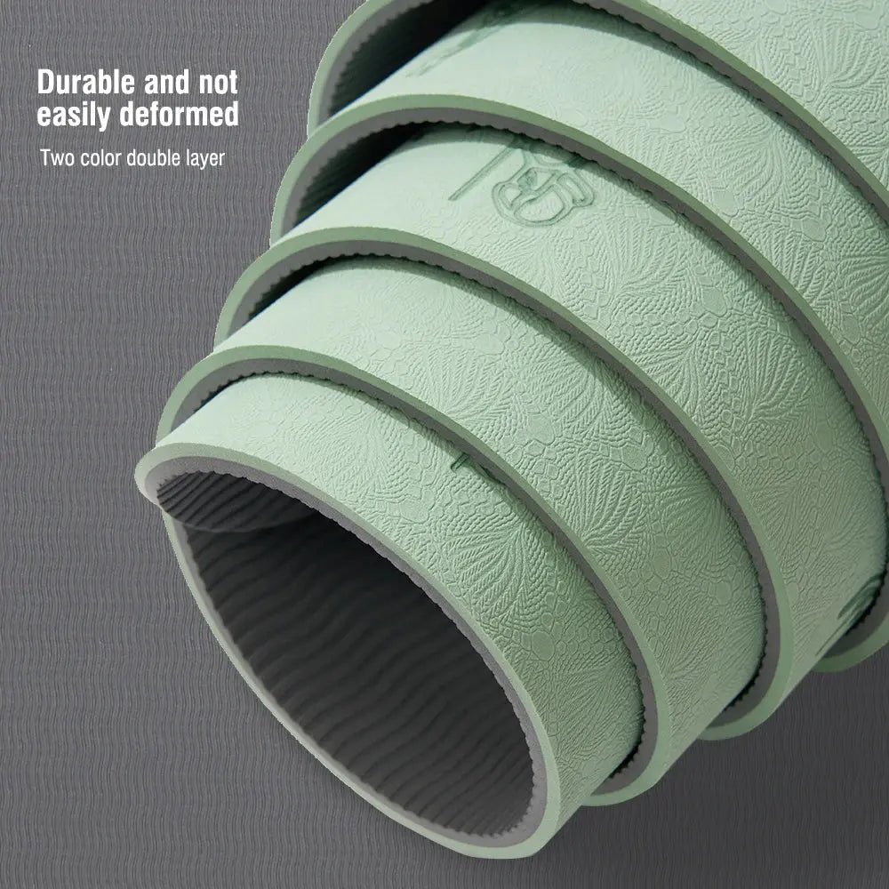 TPE Yoga Mat 183cm*57cm Eco-friendly Non-Slip Sports Fitness Mat For Exercise Yoga And Pilates Gymnastics Mat Fitness Equipment - Suncollections