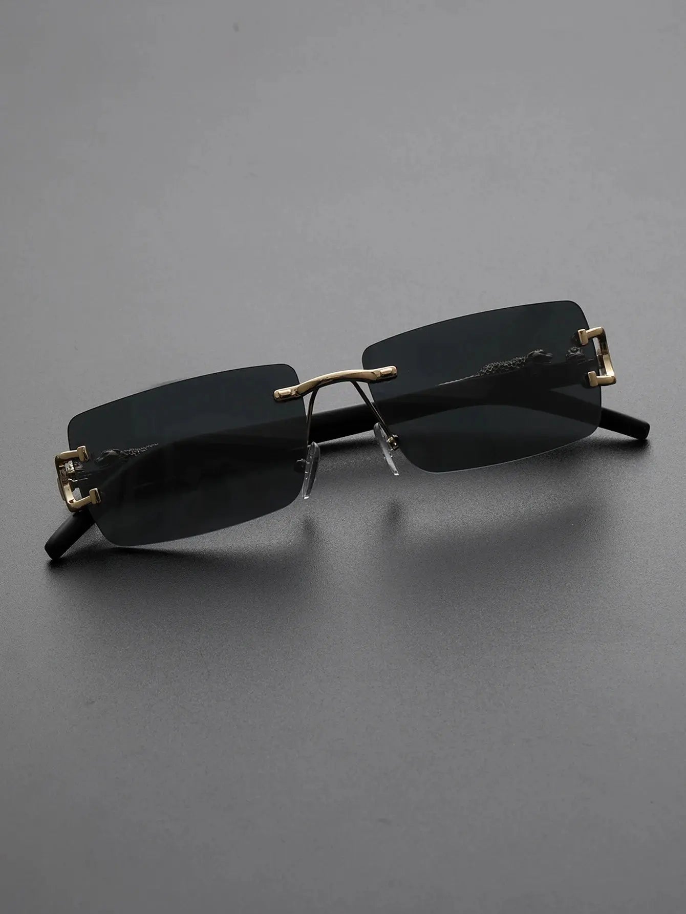 1/2 PCS Fashionable Trendy Frameless Rectangular Personalized Sunglasses For Daily Life - Suncollections