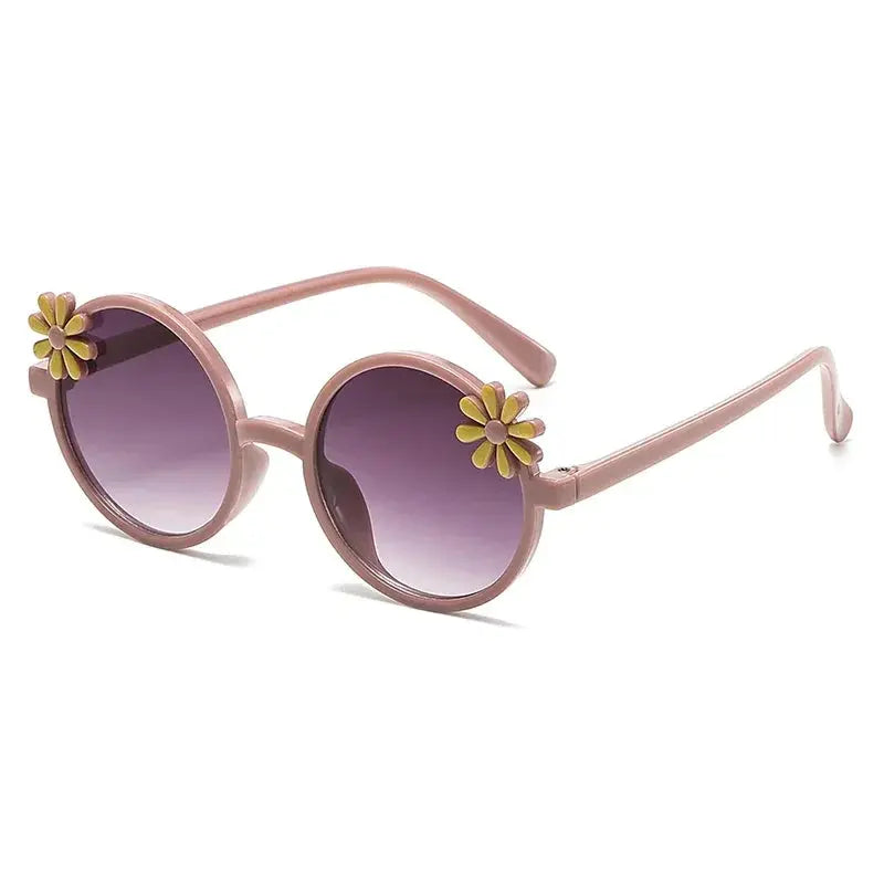 New Children's Glasses Floret Anti-ultraviolet Fashion Children's Sunglasses Outdoor Shading Travel Children's Mirror Eyewear - Suncollections
