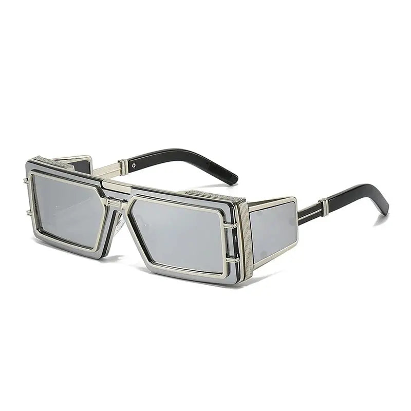 Square Punk Sunglasses Women Men Vintage Luxury Steampunk Sun Glasses Women Fashion Trendy Brand Design Driving Shades UV400 - Suncollections