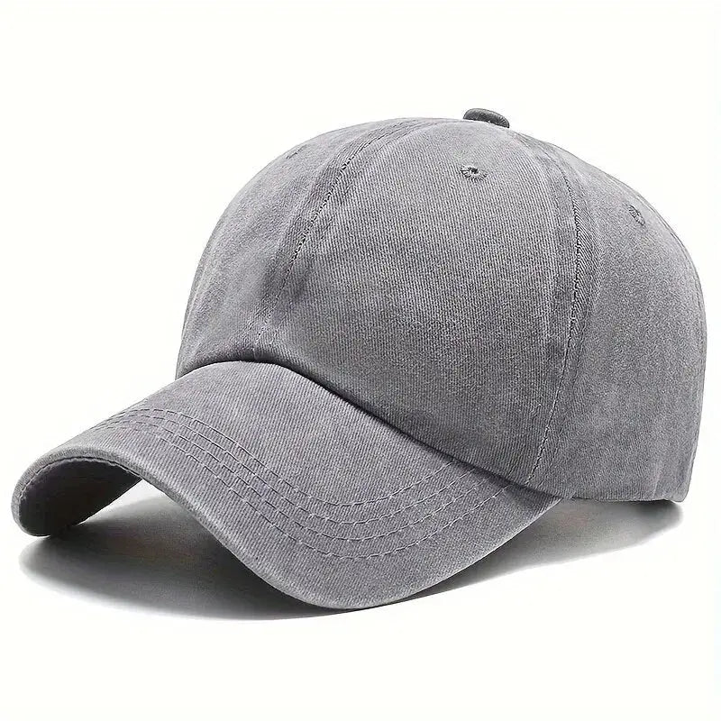 Men Women Unisex Baseball Cap Adjustable Solid Color Casual Hat Stretchy Fabric for Sports Secure Drawstring Closure Dad Hat - Suncollections