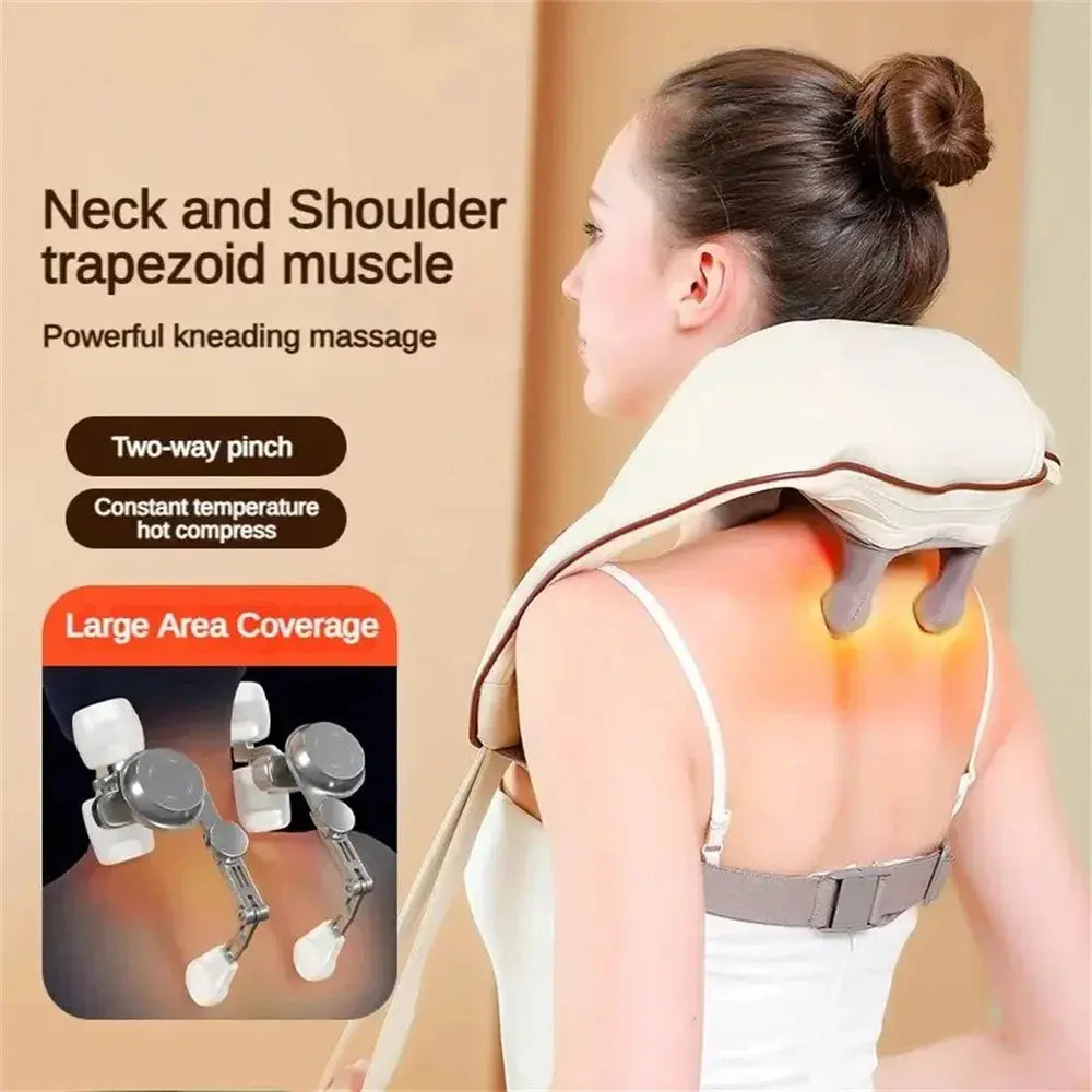 Wireless Electric Shiatsu Neck and Back Massager - Suncollections