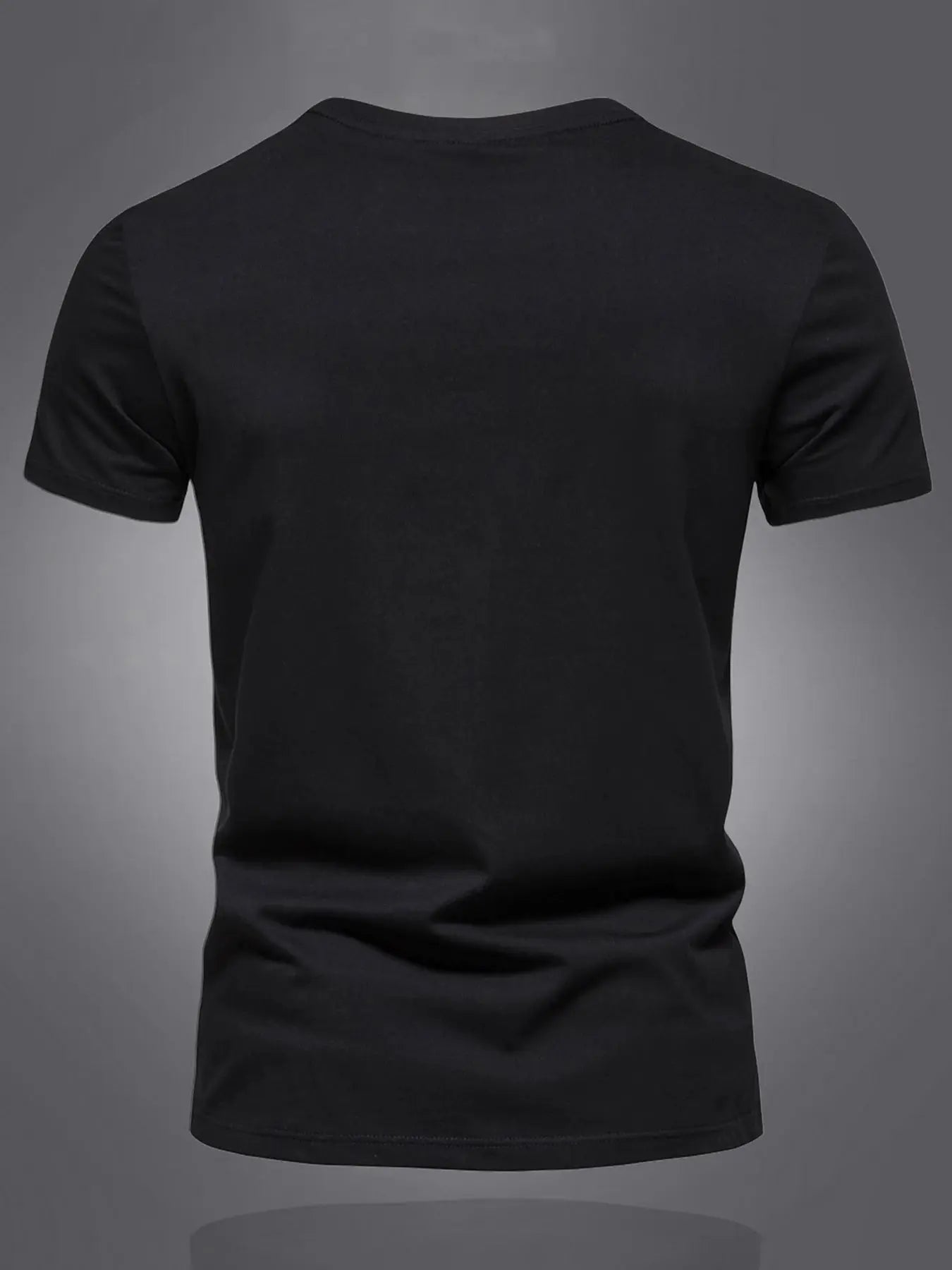 Summer men's 100% pure cotton casual sports loose oversized simple letter pattern printed round neck short sleeved T-shirt top - Suncollections