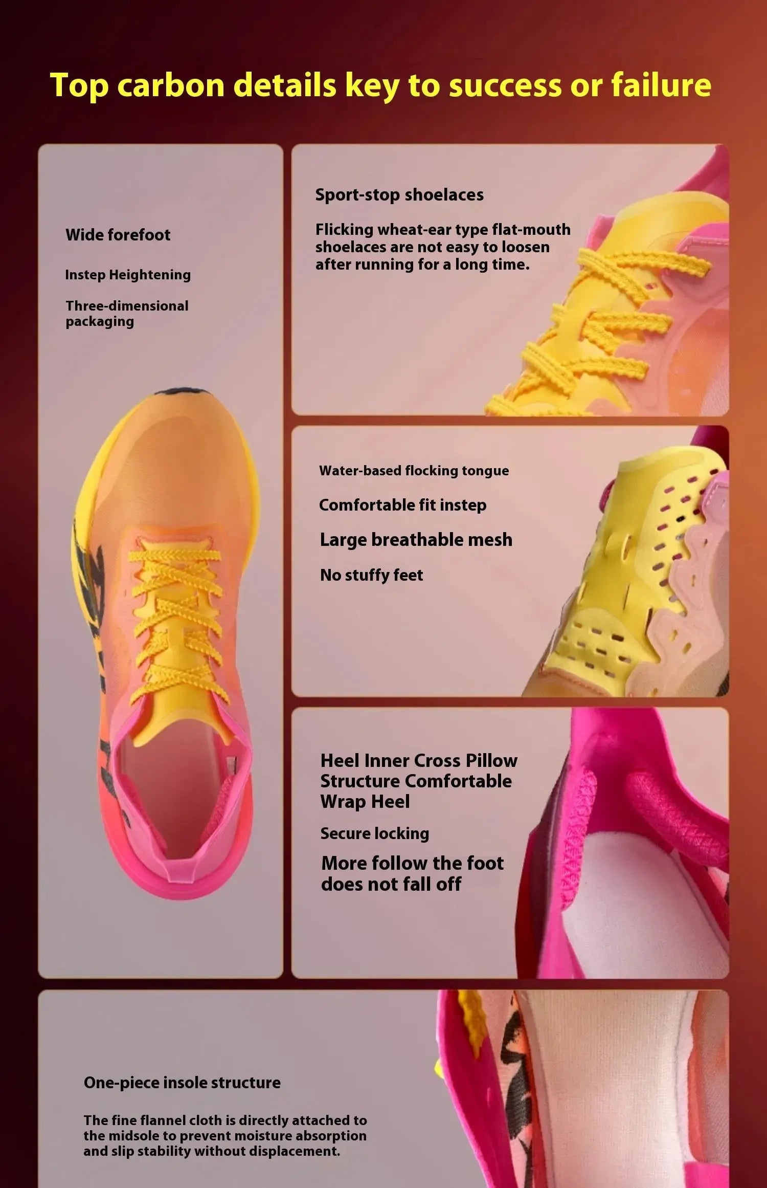 BMAI 42KM Marathon Women's Sneakers Cushioning Running Shoes for Women Breathable Black Sports Shoes Luxury Designer Trainers Suncollections