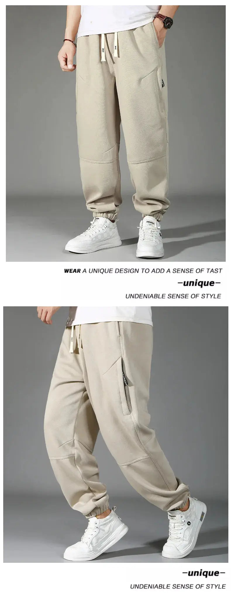 Extra Big Size Men's Pants Elastic Waist Loose Fit Jogger Male Spring Plus Large Sweatpant Fat 12XL Baggy Sport Trouser 10XL 9XL Suncollections