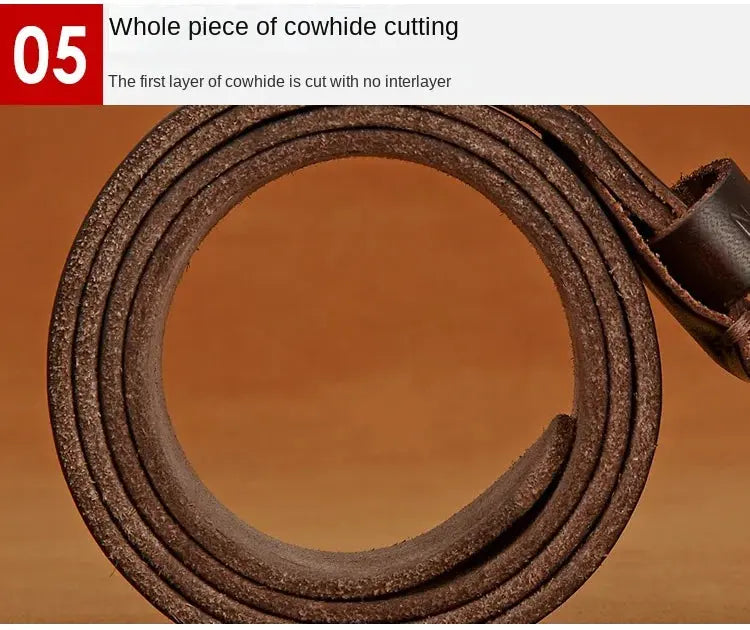 Belt men's genuine leather, genuine cowhide - Suncollections