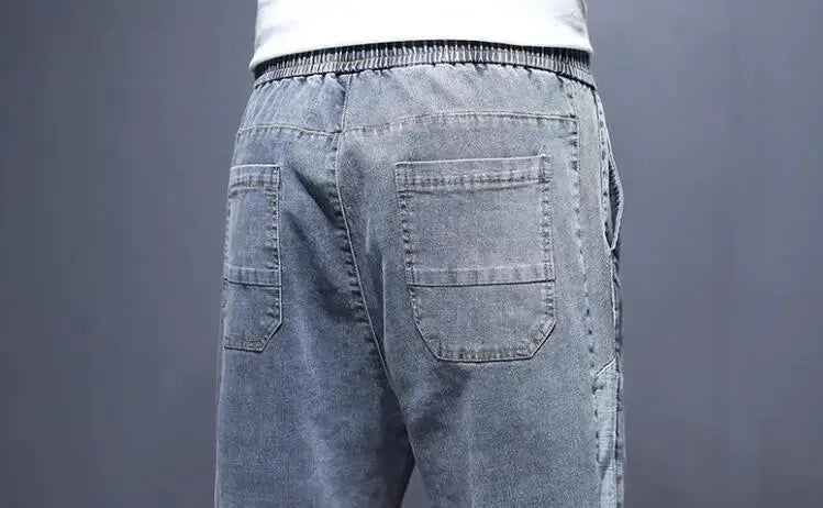 Gray Male Denim Shorts Graphic Straight Buttons Men's Short Jeans Pants Cowboy Retro Y2k Streetwear Wide Rude Summer New In Cut Suncollections