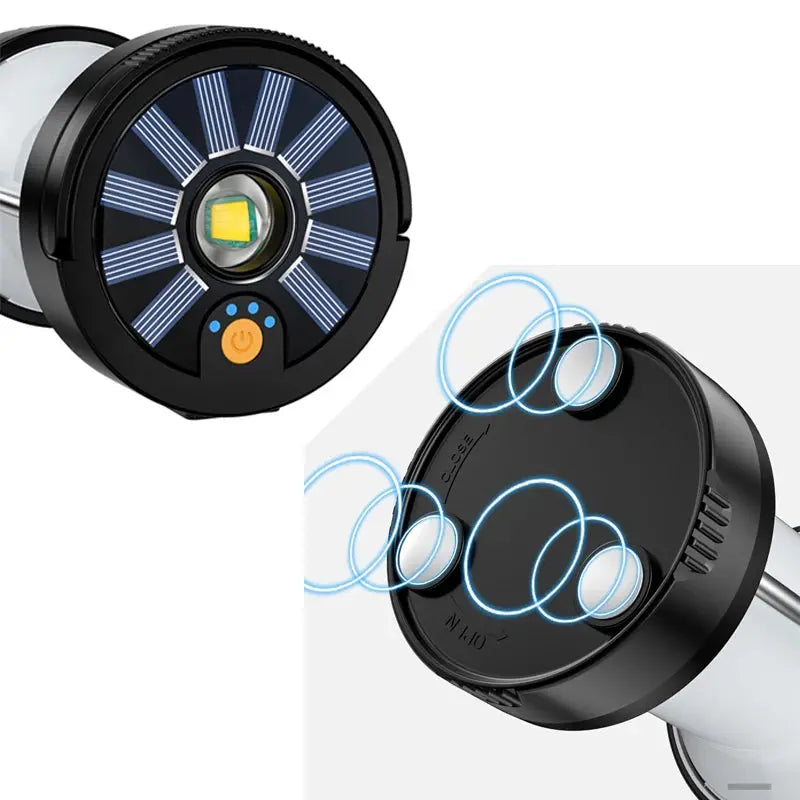 Camping Light LED Lantern Outdoor Waterproof Emergency Portable USB Rechargeable Multifunctional Tent Lamp Flashlight - Suncollections