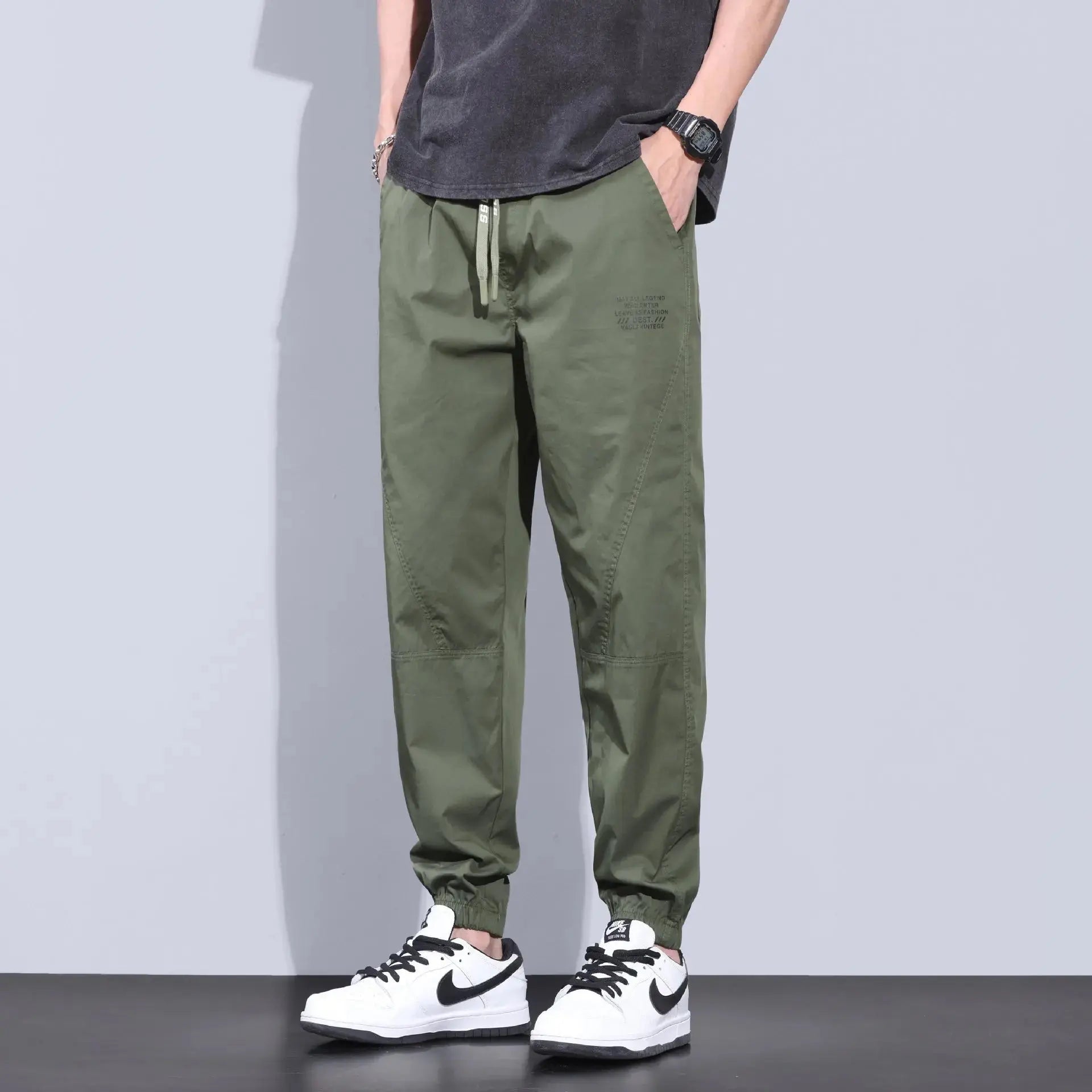 Spring Summer New Style Elastic Waist Casual Pants for Men Suncollections