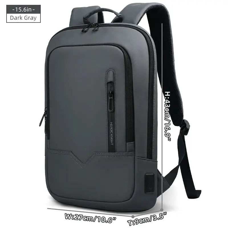 Heroic Knight Laptop Work Backpack Slim Men Waterproof Multifunctional 15.6"17" Business Trip Backpack Fashion Male School Bag - Suncollections