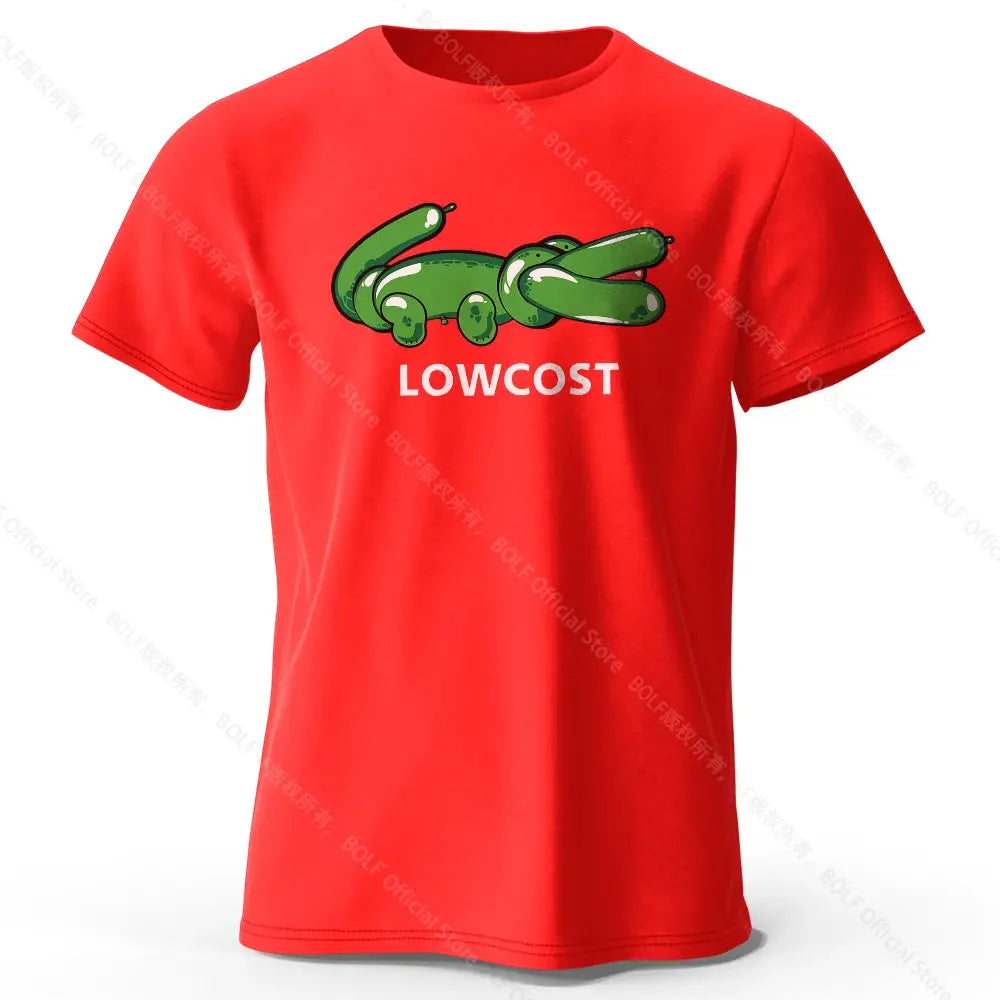 Men Women's 100% Cotton T-shirt The Lowcost Funny Printed Classic Streetwear Y2k Graphic Tees for Men Women Oversize Summer Tops - Suncollections