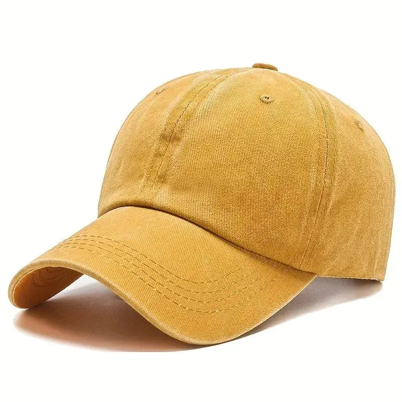 Men Women Unisex Baseball Cap Adjustable Solid Color Casual Hat Stretchy Fabric for Sports Secure Drawstring Closure Dad Hat - Suncollections