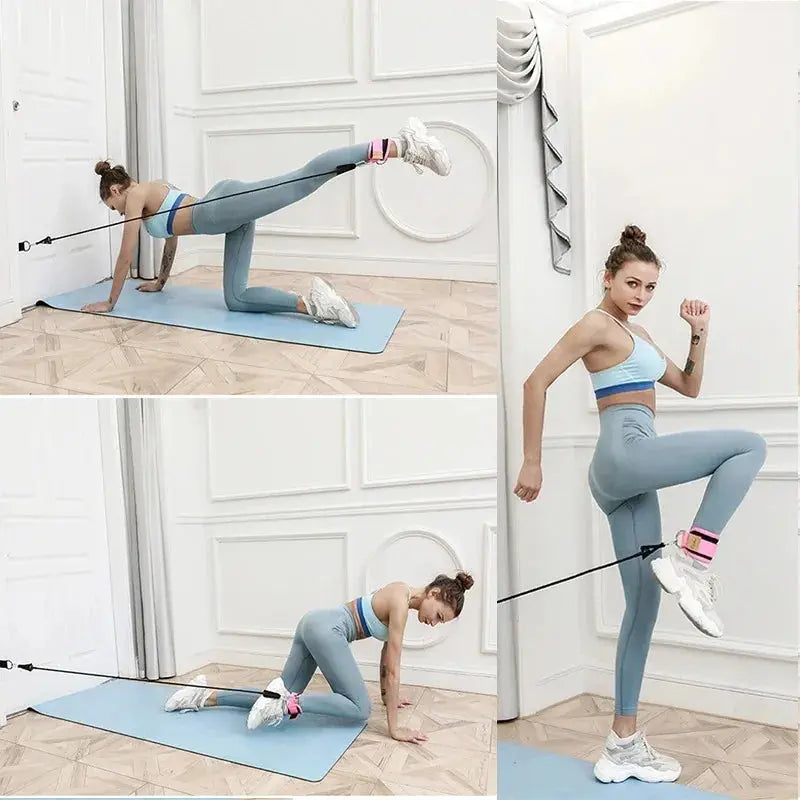 Resistance Band Set Workout Exercise Equipments Ankle Straps - Suncollections