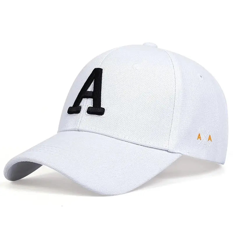 A Letter Side Ar Embroidery Baseball Caps - Suncollections