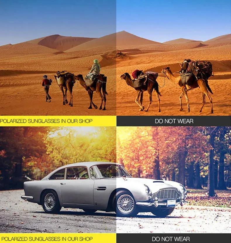 Fashion Sunglasses Square Male Sun Glasses Vintage Driving Fishing Travel Eyeglasses Sport Shades Classic - Suncollections