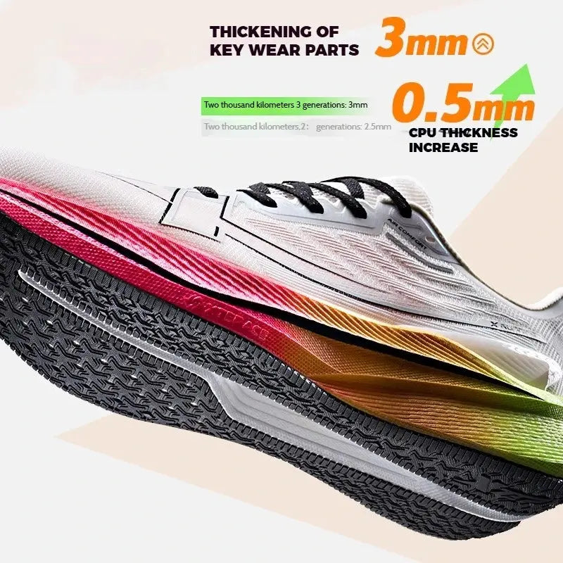 Xtep Men's Running Shoes 2000km 3.0 2025 Spring Lightweight Cushioned Wear-Resistant Training Jogging Sneakers 875119110032 Suncollections