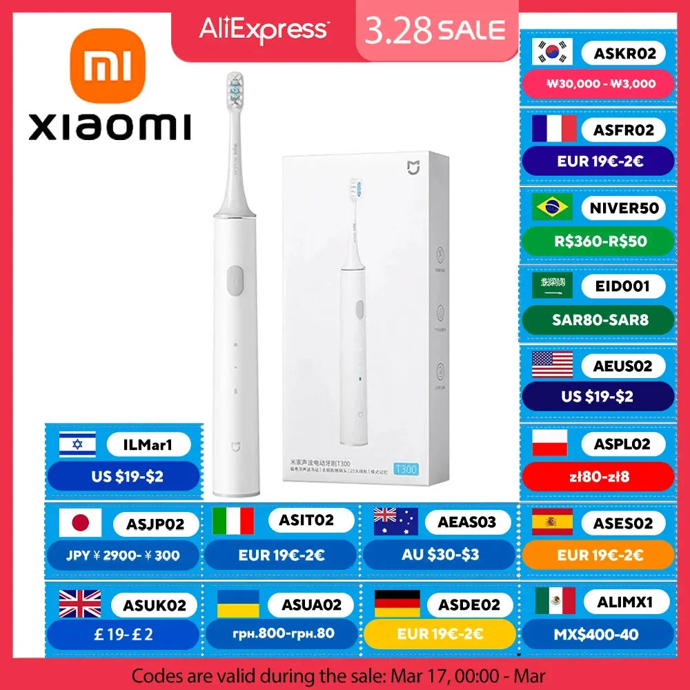 XIAOMI MIJIA T300 Electric Toothbrush - Suncollections