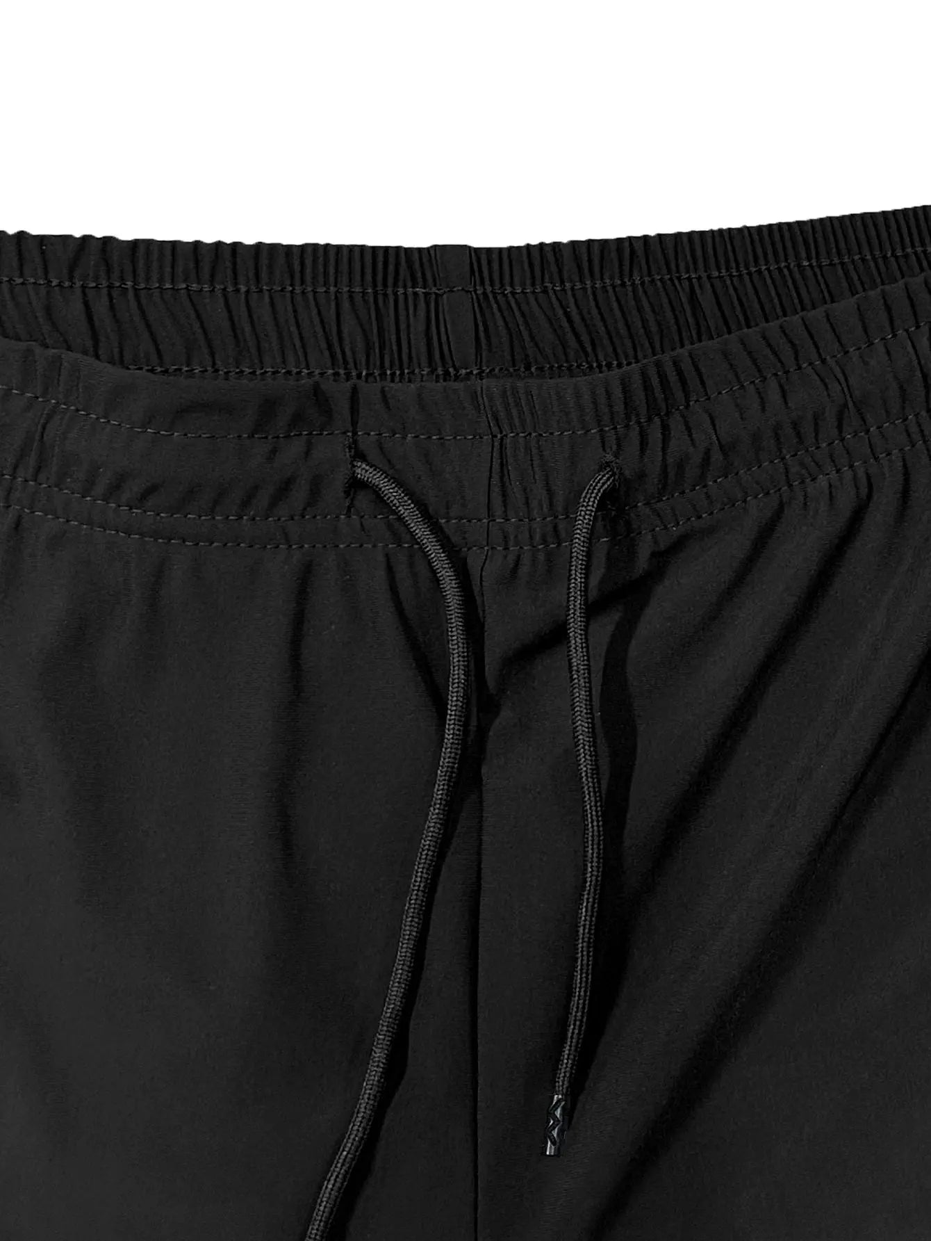 Men's solid color shorts, with zipper pockets, casual elastic drawstring shorts with a loose waist and high elasticity, suitable Suncollections
