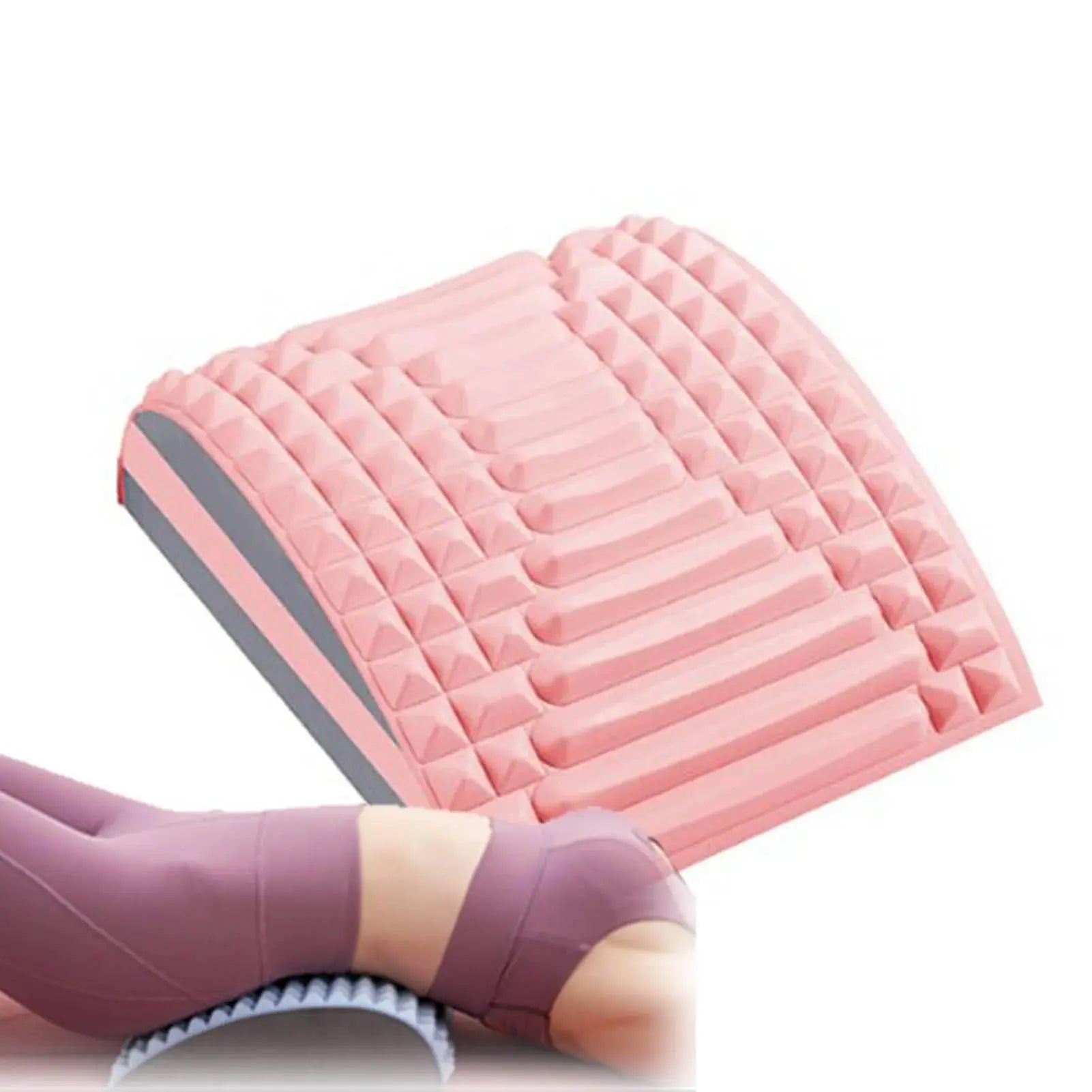 Back Stretcher Back Cracker Back Cracking Device Spine Deck Back Board Lumbar Stretcher for Lower Back Pain Relief Suncollections