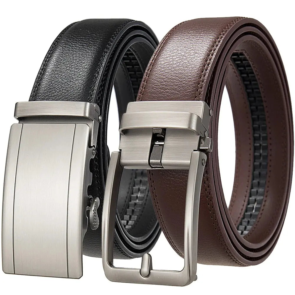 Famous Brand Belt Male Designer Automatic Buckle Genuine Leather - Suncollections