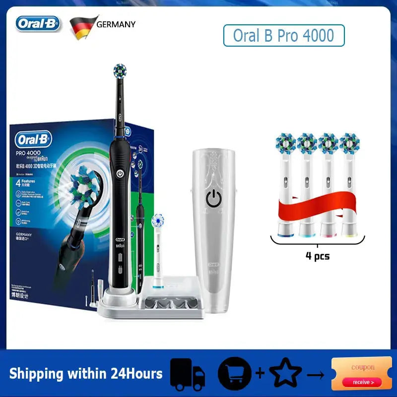 Oral B Electric Toothbrush Pro 4000 3D - Suncollections