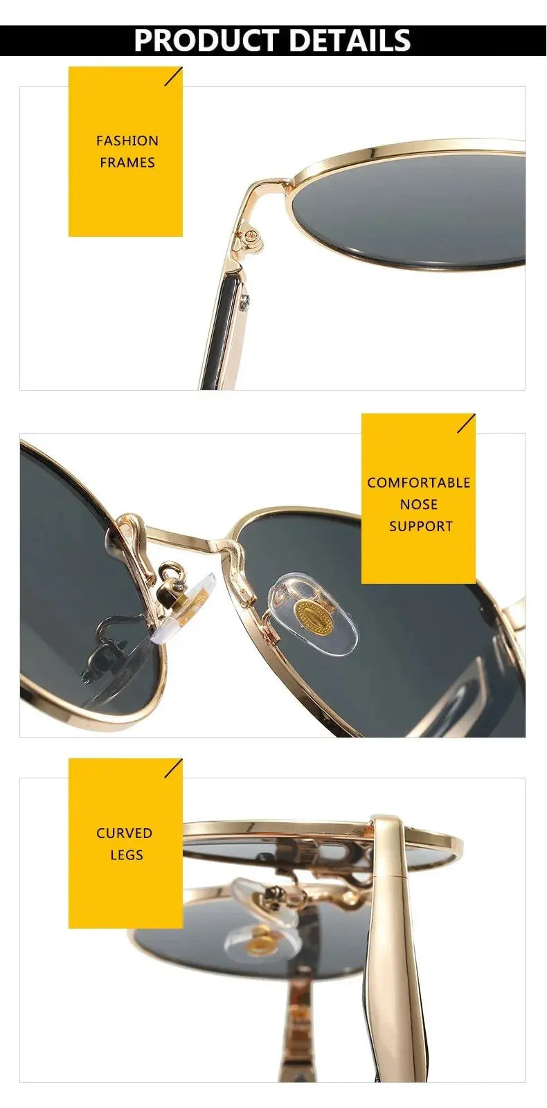 Vintage Round Metal Sunglasses Women New Fashion Retro UV400 - Suncollections
