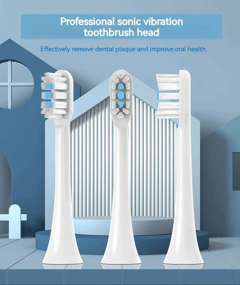 Replacement Toothbrush Heads for MIJIA T301/T302/T501 Sonic Electric Tooth Brush DuPont Bristle Nozzles With Vacuum Packaging - Suncollections