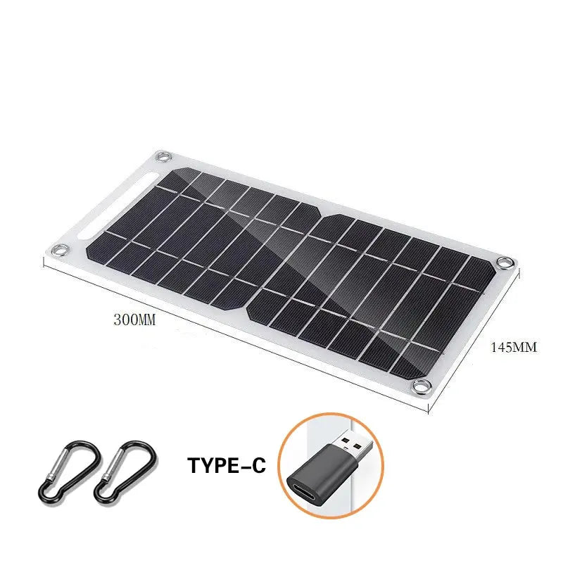 40W portable solar panel with USB interface design and 5V output solar power bank suitable for various outdoor activities - Suncollections