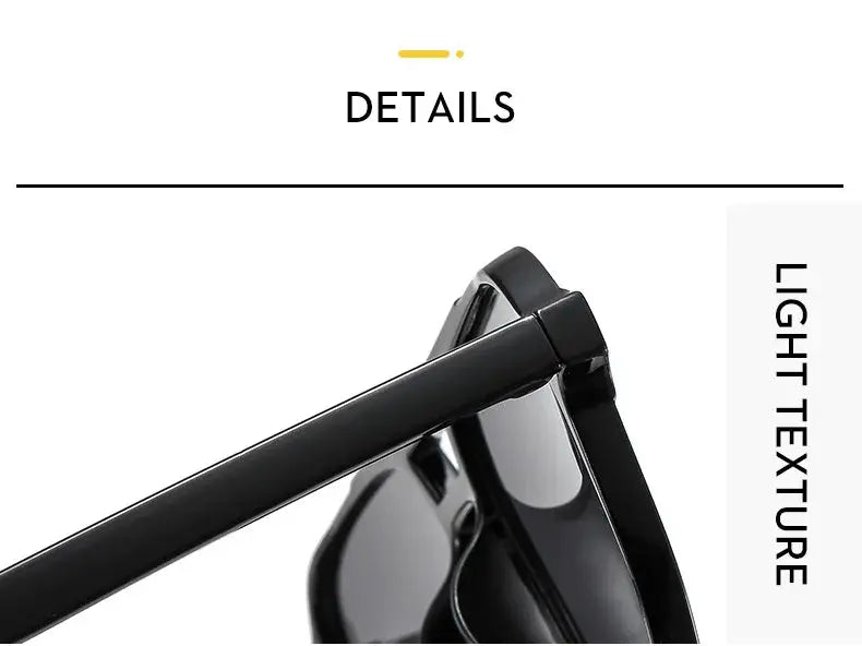 Vintage Square Sunglasses for Women Men Thick Frame Double Bridges Eyewear Female Chic Polygon Sun Glasses UV400 Shades - Suncollections