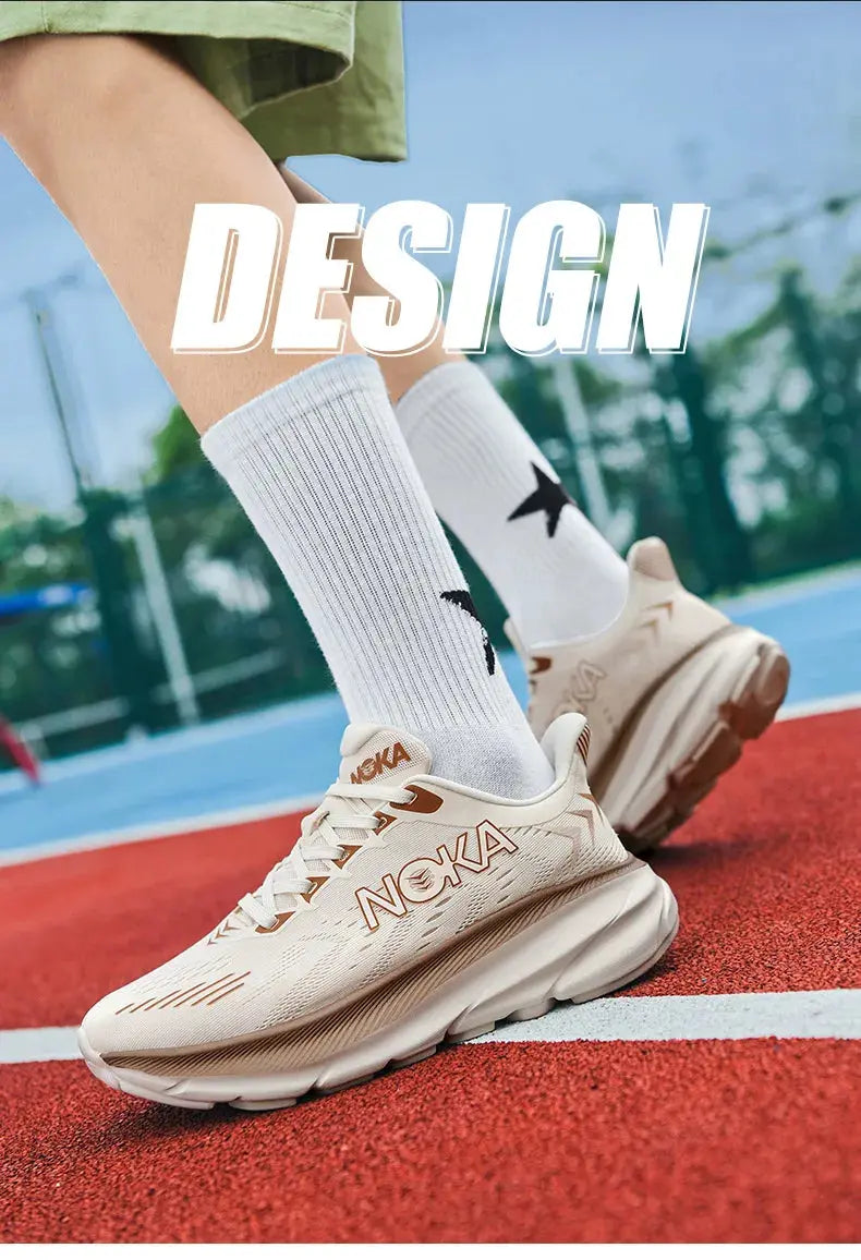 Marathon Carbon Plate Air Cushion Men Sports Running Shoes Breathable Lightweight Women's Comfortable Athletic Nonskid Sneakers Suncollections