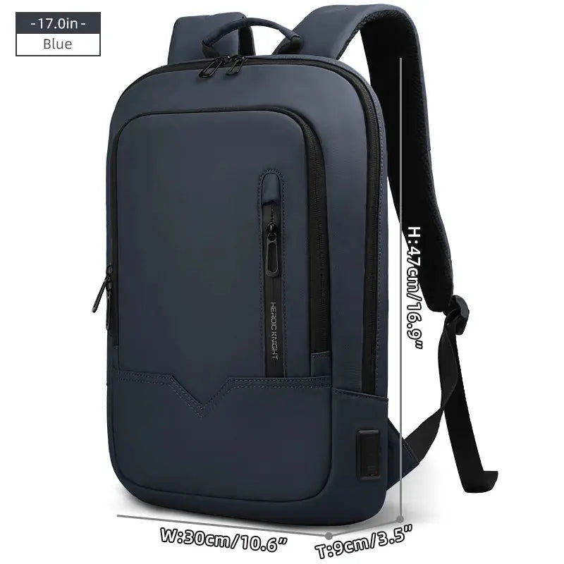 Heroic Knight Laptop Work Backpack Slim Men Waterproof Multifunctional 15.6"17" Business Trip Backpack Fashion Male School Bag - Suncollections