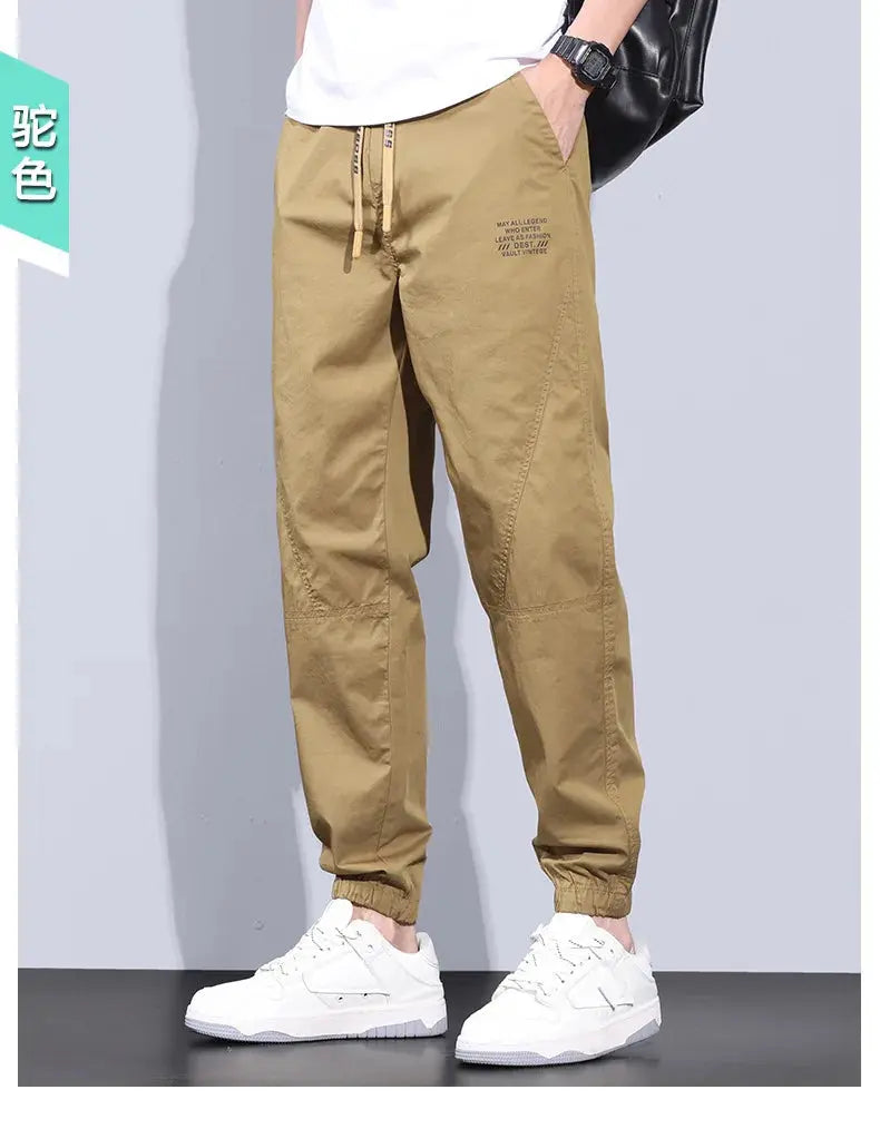 Spring Summer New Style Elastic Waist Casual Pants for Men Suncollections