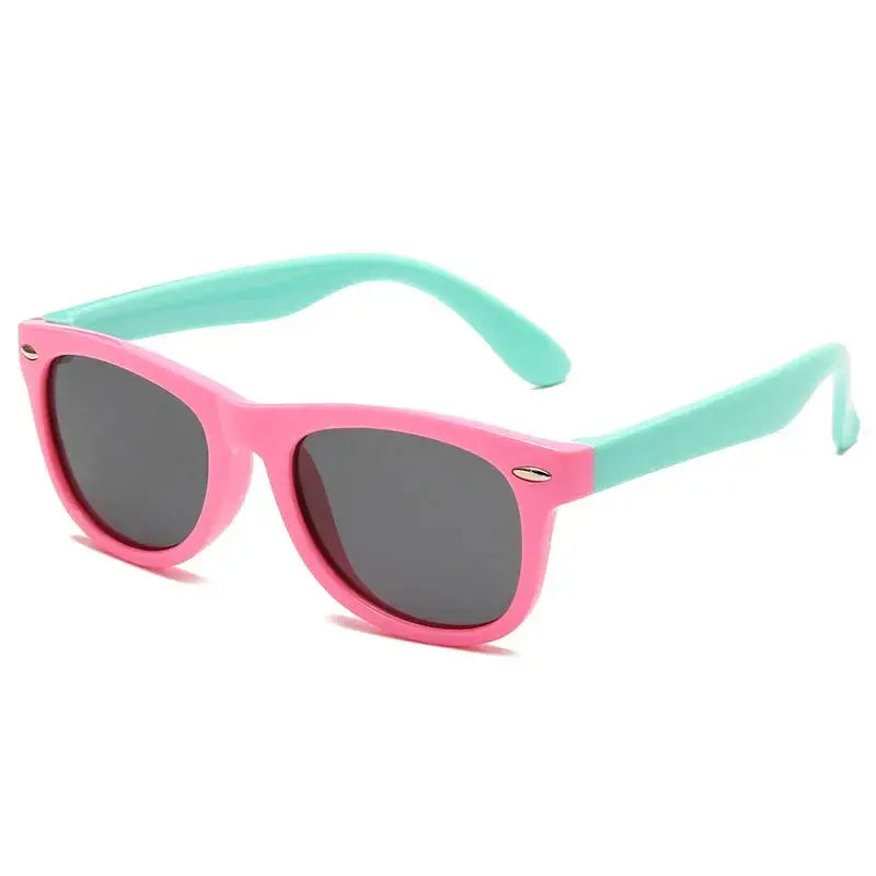 Kids Silicone Round Sunglasses Classic UV400 Eyewear for Boys Girls Computer Goggles Children Sunglasses UV Protection Eyewear - Suncollections