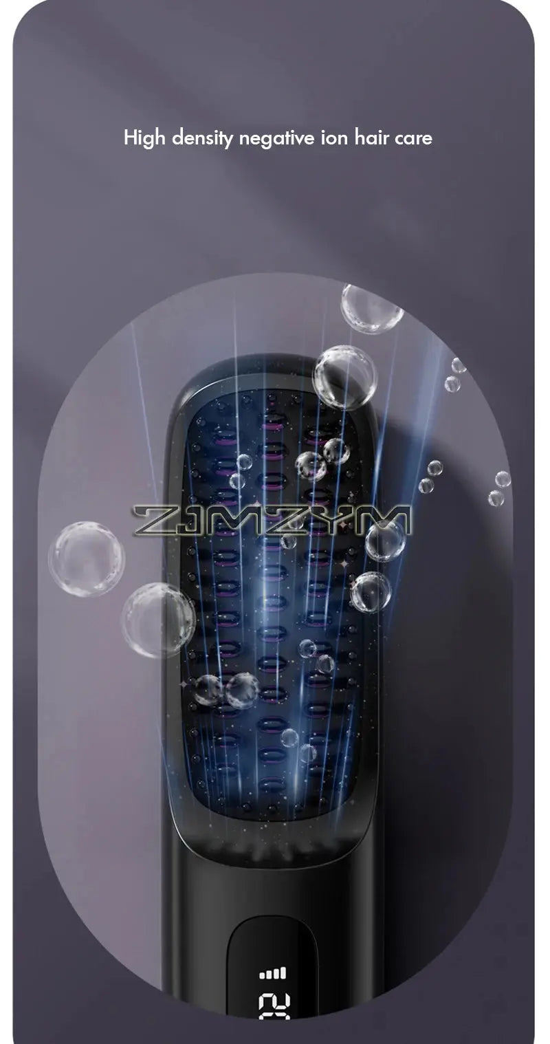 Wireless Hair Straighter Portable Flat Hair Straightener With LCD Screen Digital Display Straight & Curly Hair Hairdressing Tool Suncollections